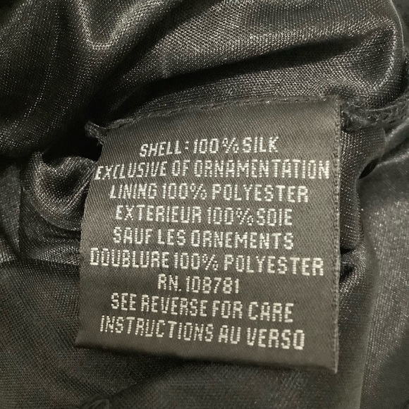 Aidan Mattox sequin cold shoulder mini cocktail dress black size 2 (W551) - Picture 9 of 14